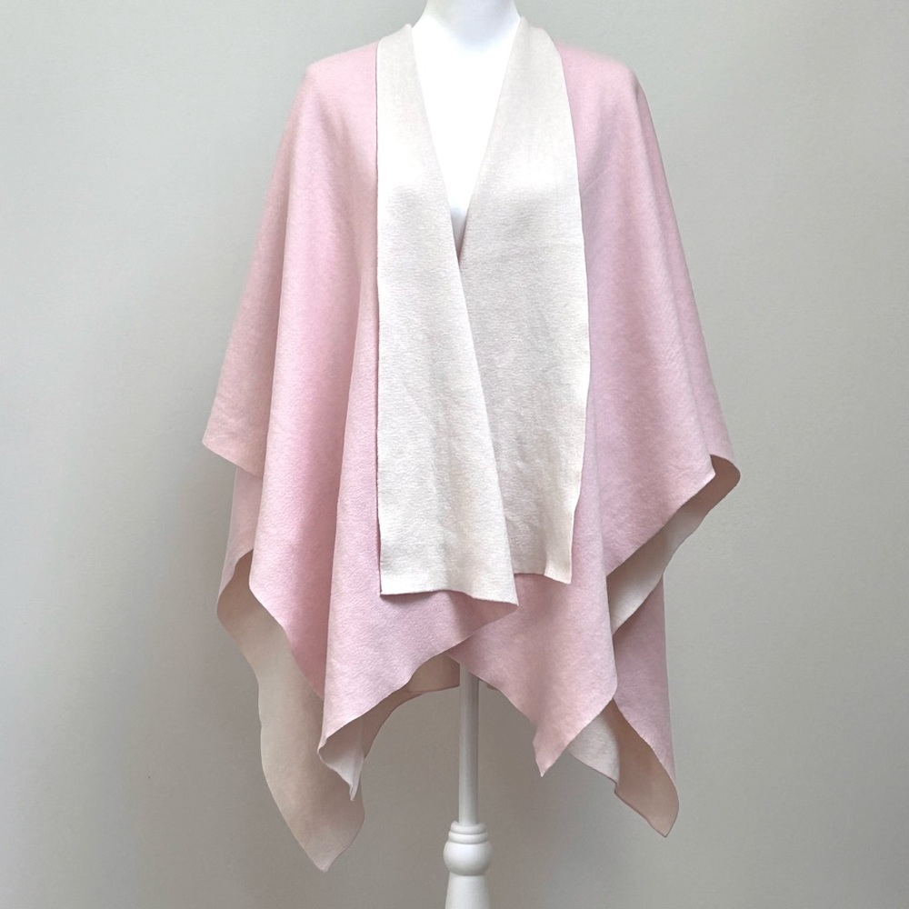 Gorgeous Pink and Cream Poncho